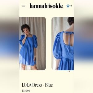 🇨🇦 Linen Babydoll Dress by Hannah Isolde